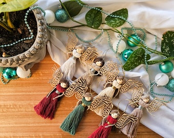 CHRISTMAS ANGELS | Christmas | Decorations | Angel | Macrame | Boho