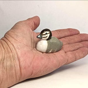 Wood Duckling: Australian Native Bird Art ceramic ornament figurine statue
