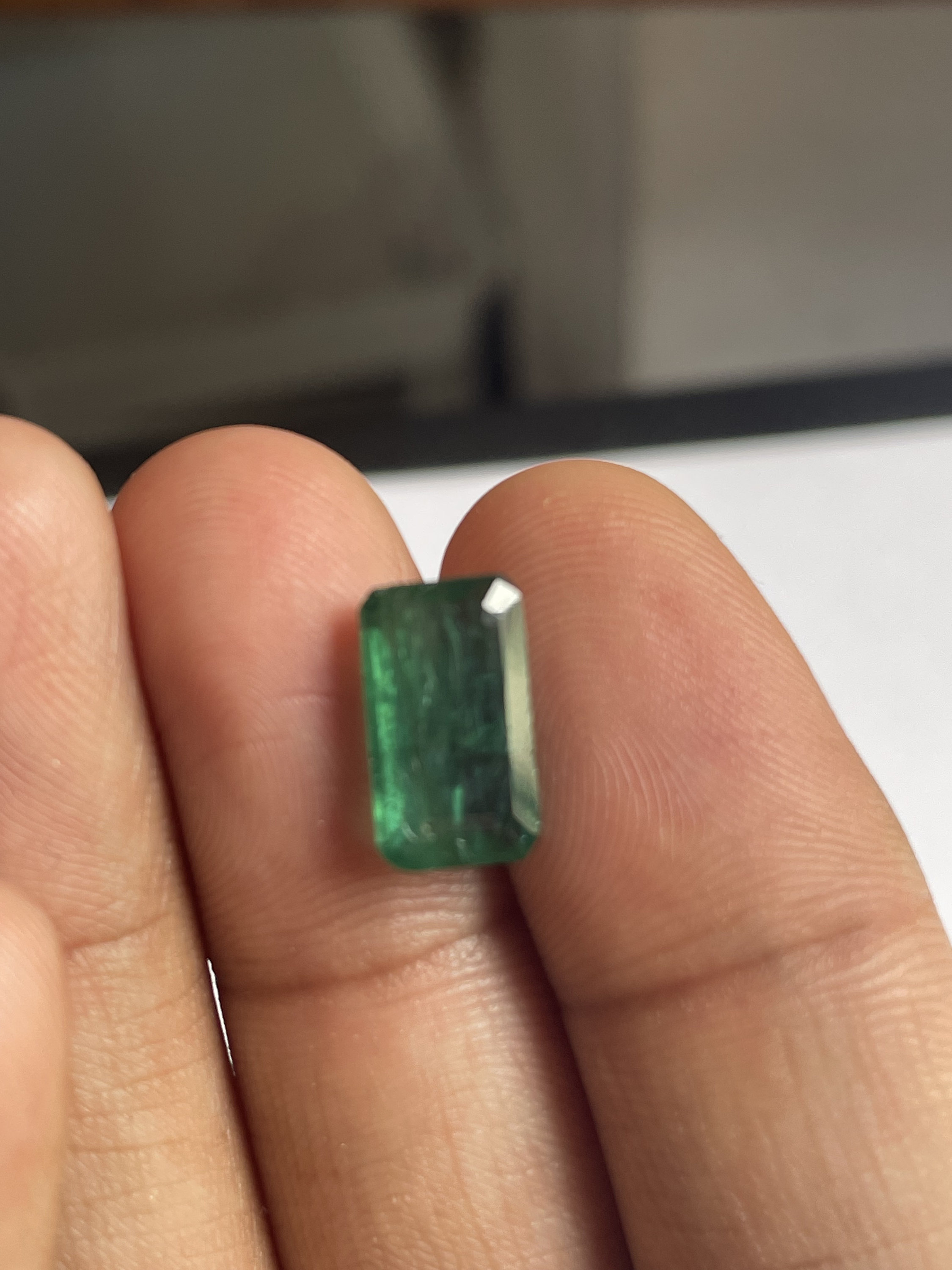 Emerald cut loose gemstone for jewellery 12X6 mm Etsy