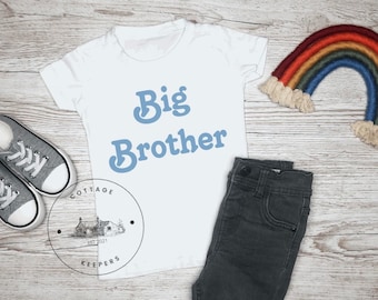 Big Brother Shirt, Unisex Big Brother T-Shirt, Big Brother Gift, Pregnancy Announcement, Sibling Matching, Photo Shoot, Photo Prop,
