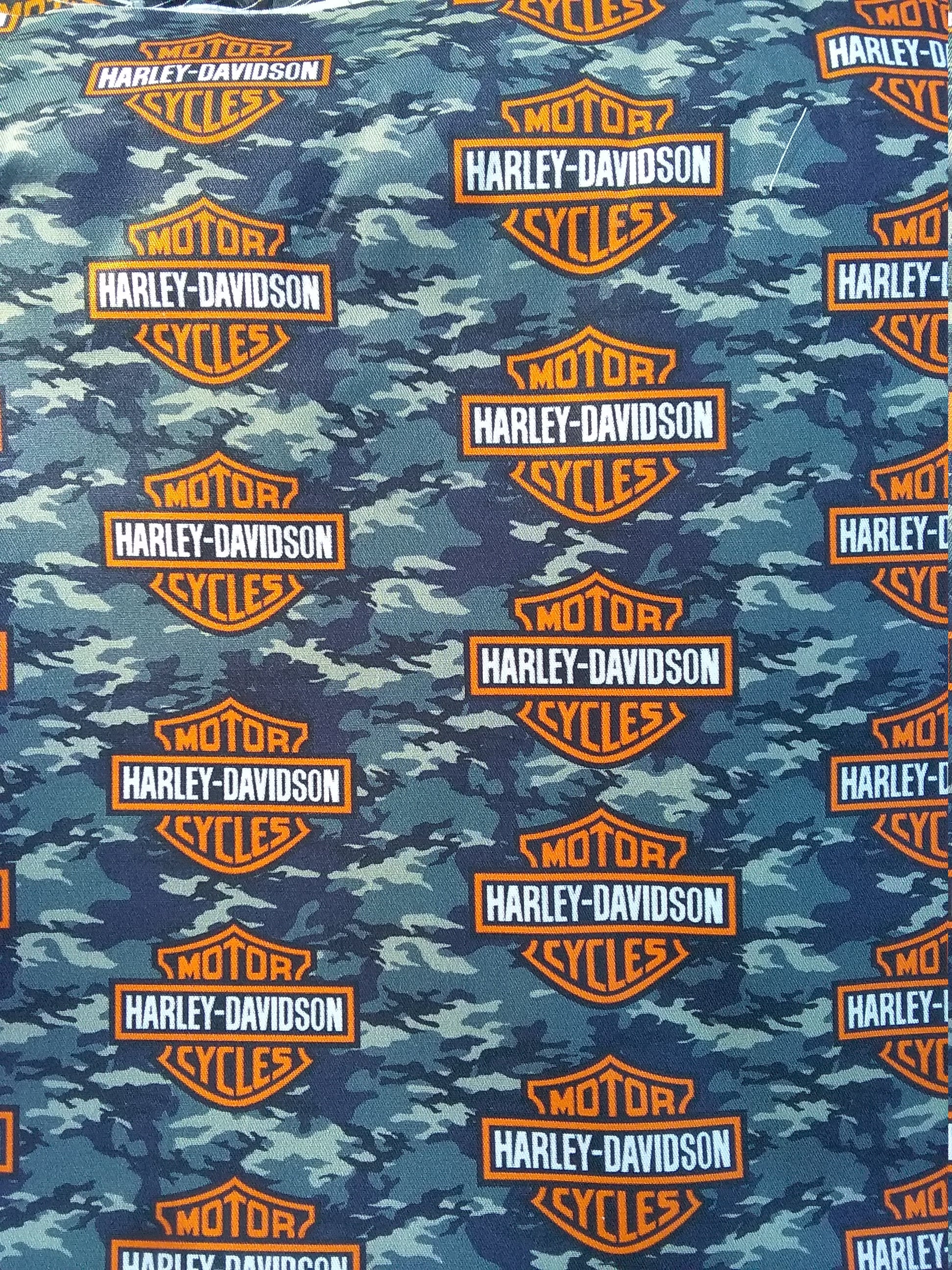 Harley Davidson cotton fabric Etsy