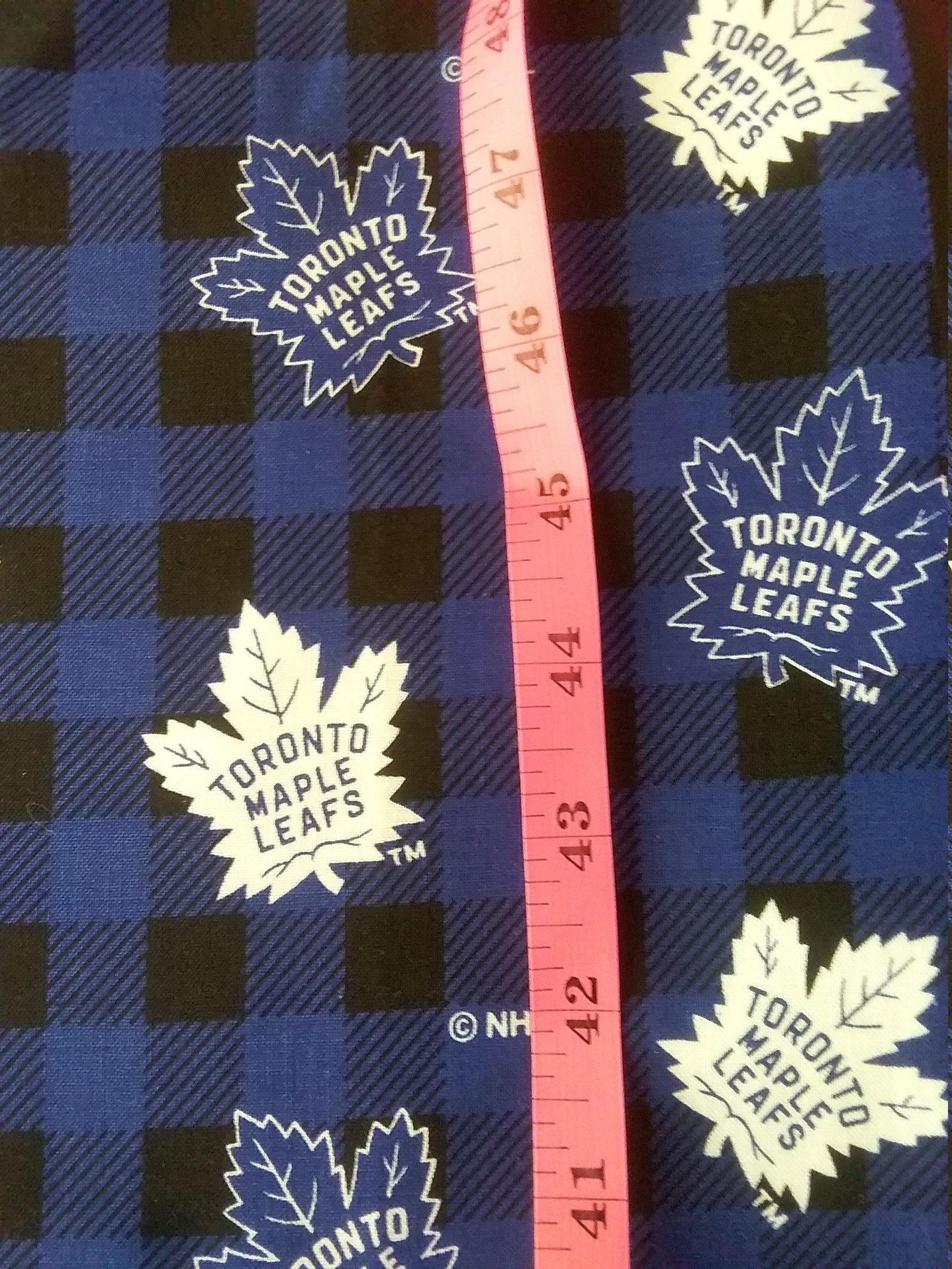 Toronto Maple Leafs cotton fabric Etsy