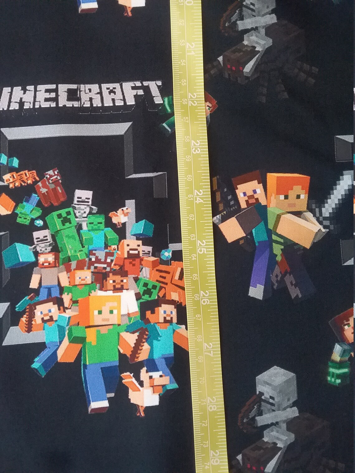 Minecraft cotton fabric Etsy