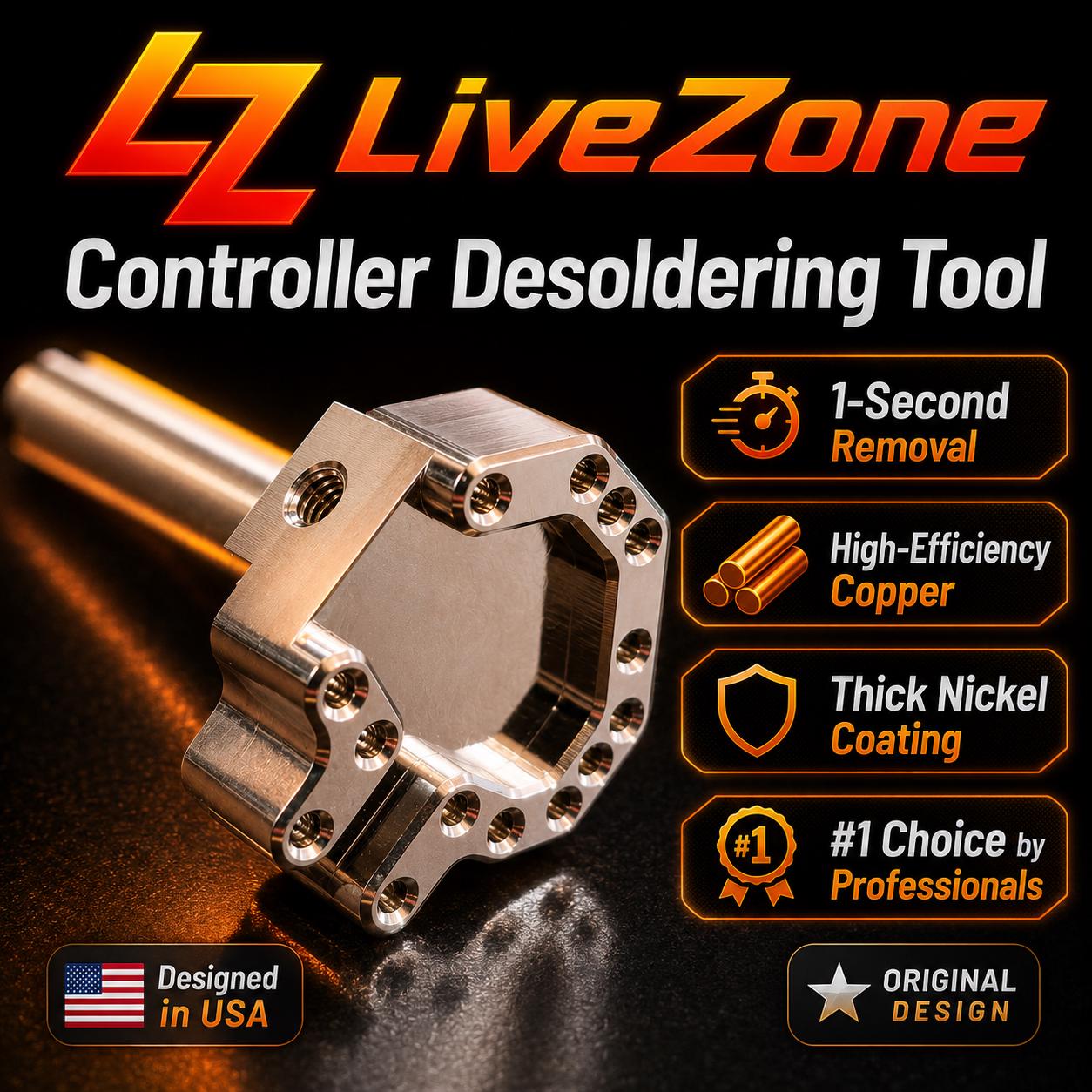 Generic Soldering Iron Tip – Aluminum Alloy Desoldering Tool With C245HS-02A Connector For Switch Pro Consoles