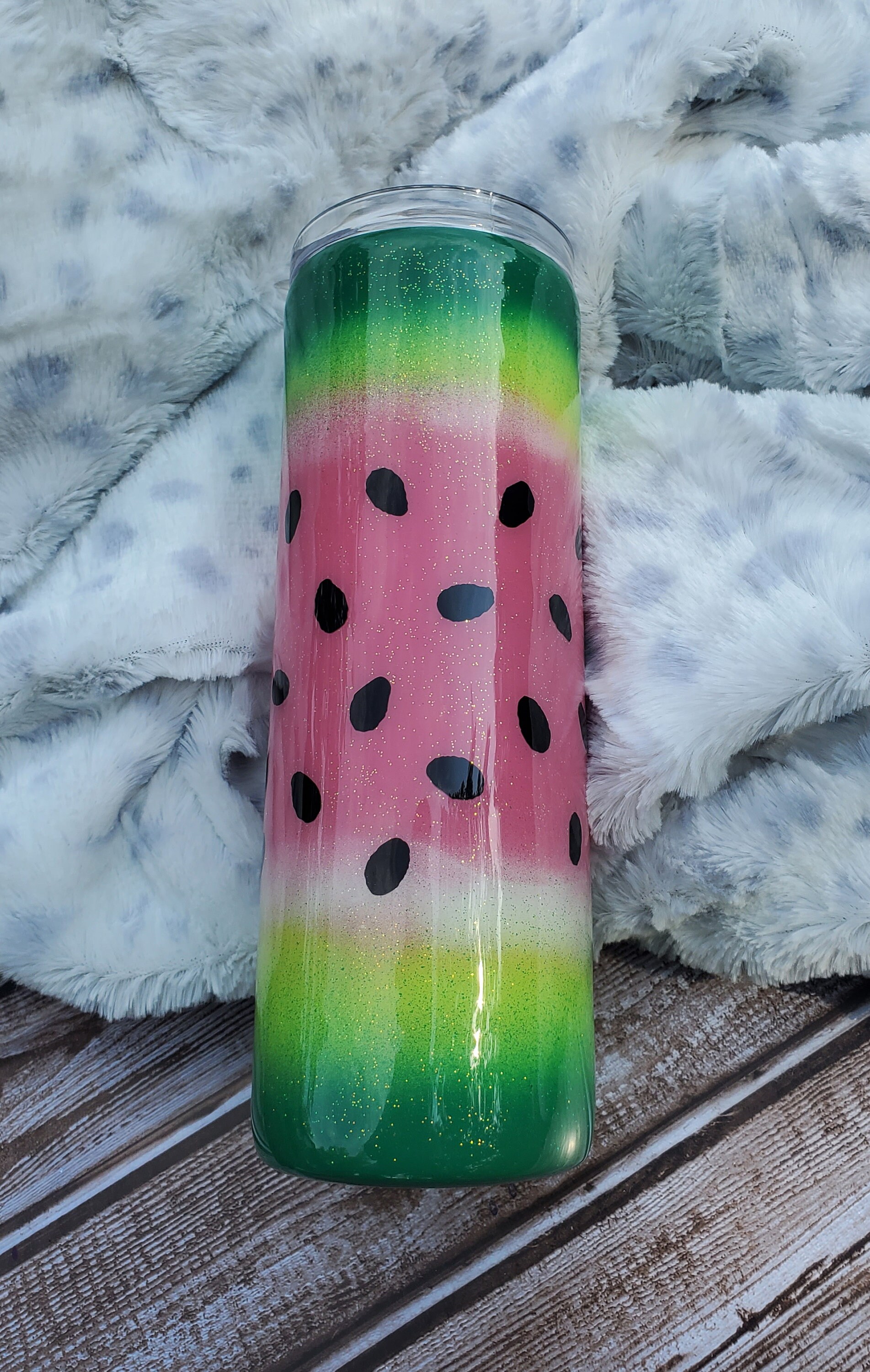 Watermelon Tumbler Life is Sweet 20oz Skinny Etsy
