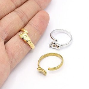Gold plated toe rings online new arrivals