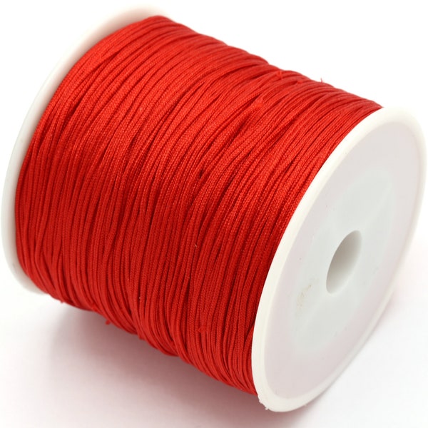 1 Reel (100 yards) 0,8mm Chinese Knot Nylon Cord, Bracelet String, Shamballa Macrame Beading, Knitting String, Macrame String - P47