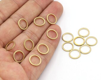 10mm Raw Brass Closed Ring, Circle Ring, Circle, Round Hoops, Raw Brass Rings, Closed Circle, Raw Bras Closed Round, Raw Brass - R141
