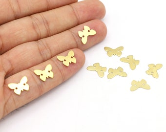 12x8.5mm Raw Brass Butterfly Charms, Mini Raw Brass Butterfly, Butterfly Charms, Butterfly, Raw Brass Butterfly, Raw Brass, Brass - R472