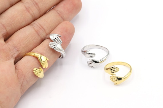 Taille int rieure 17 mm Plaqu or 24 carats bague r glable plaqu
