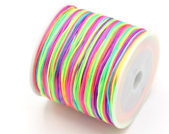 1 Reel (100 yards) 0,8mm Chinese Knot Nylon Cord, Bracelet String, Shamballa Macrame Beading, Knitting String, Macrame String - P19
