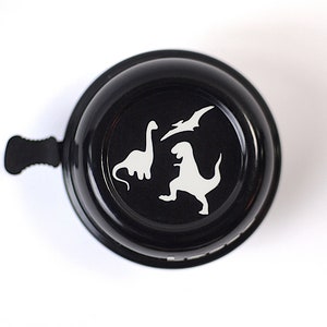 New on Etsy, bicycle bell children's bike, dinosaur motif, 6 cm diameter, nice sound, top quality, new design, robust image 10