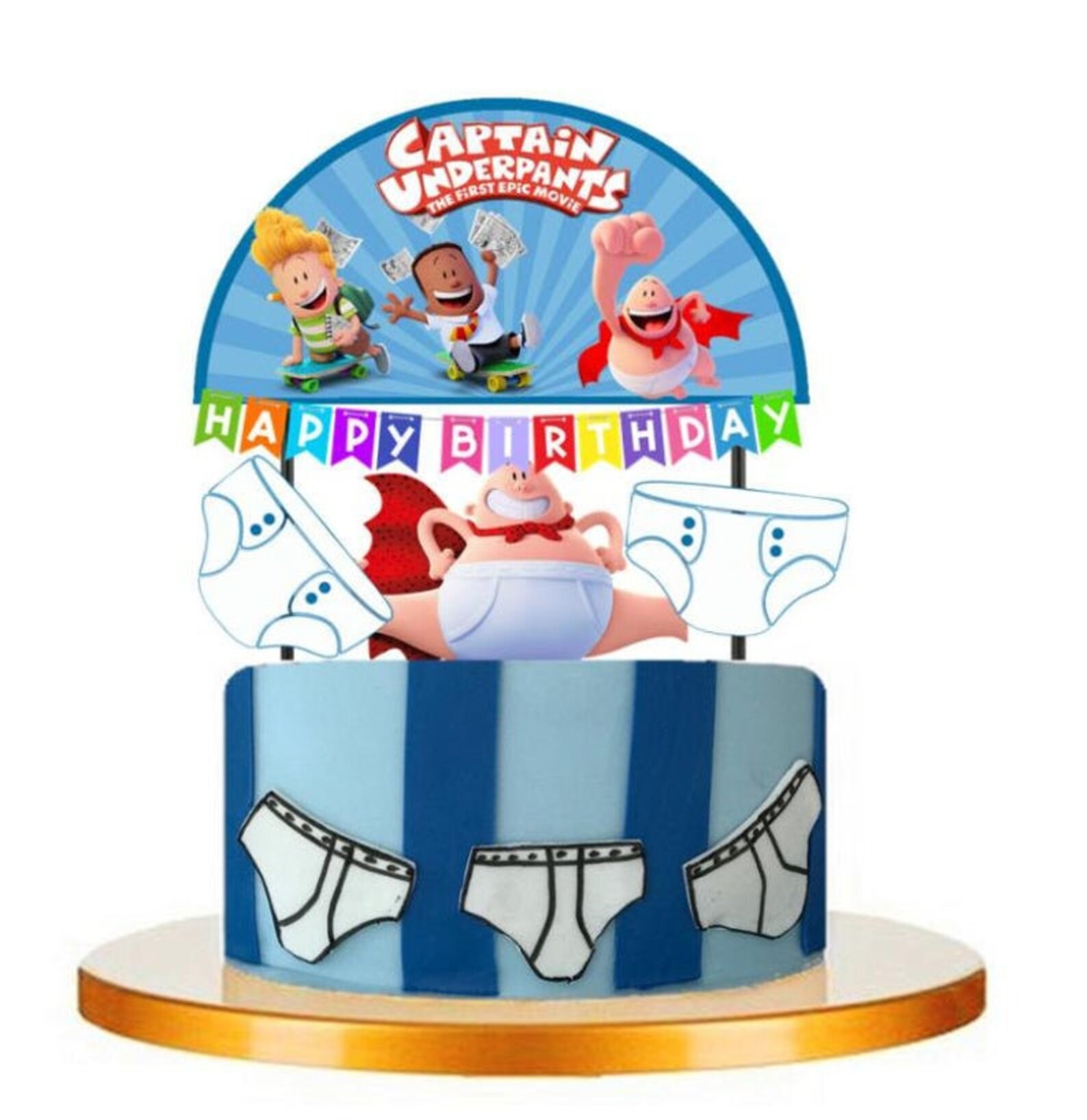 Captain Underpants Birthday Themed Party Balloons Banners | Etsy