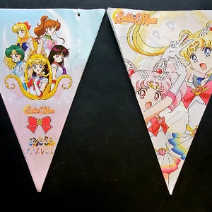 SAILOR MOON Birthday themed party Balloons Banners Cupcake | Etsy