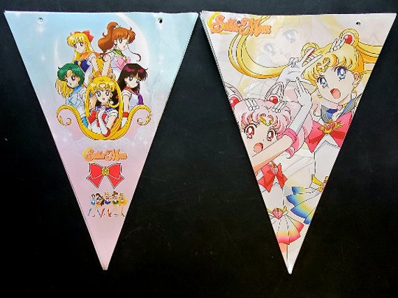 SAILOR MOON Birthday themed party Balloons Banners Cupcake | Etsy