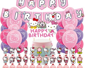 4ft Personalised Hello Kitty Birthday Party Banner Name Photo 1st 2nd 3rd 4th 5t