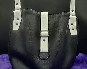 Handmade Jack Skellington NBC inspired Hinterland Purse faux leather cotton