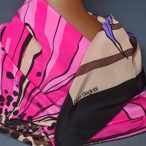 Laura Biagiotti  Authentic vintage Pure silk scarf