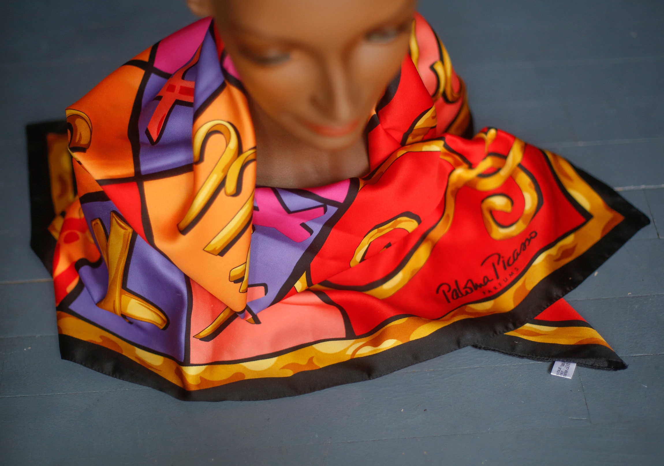 Paloma picasso shop silk scarf