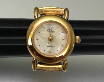 Vintage Timex Watch Ring Gold tone Stretch New Old Stock