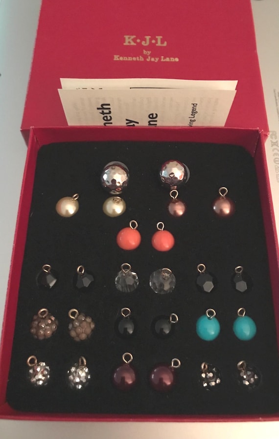 Kenneth Jay Lane Interchangeable Dangle Earrings … - image 1
