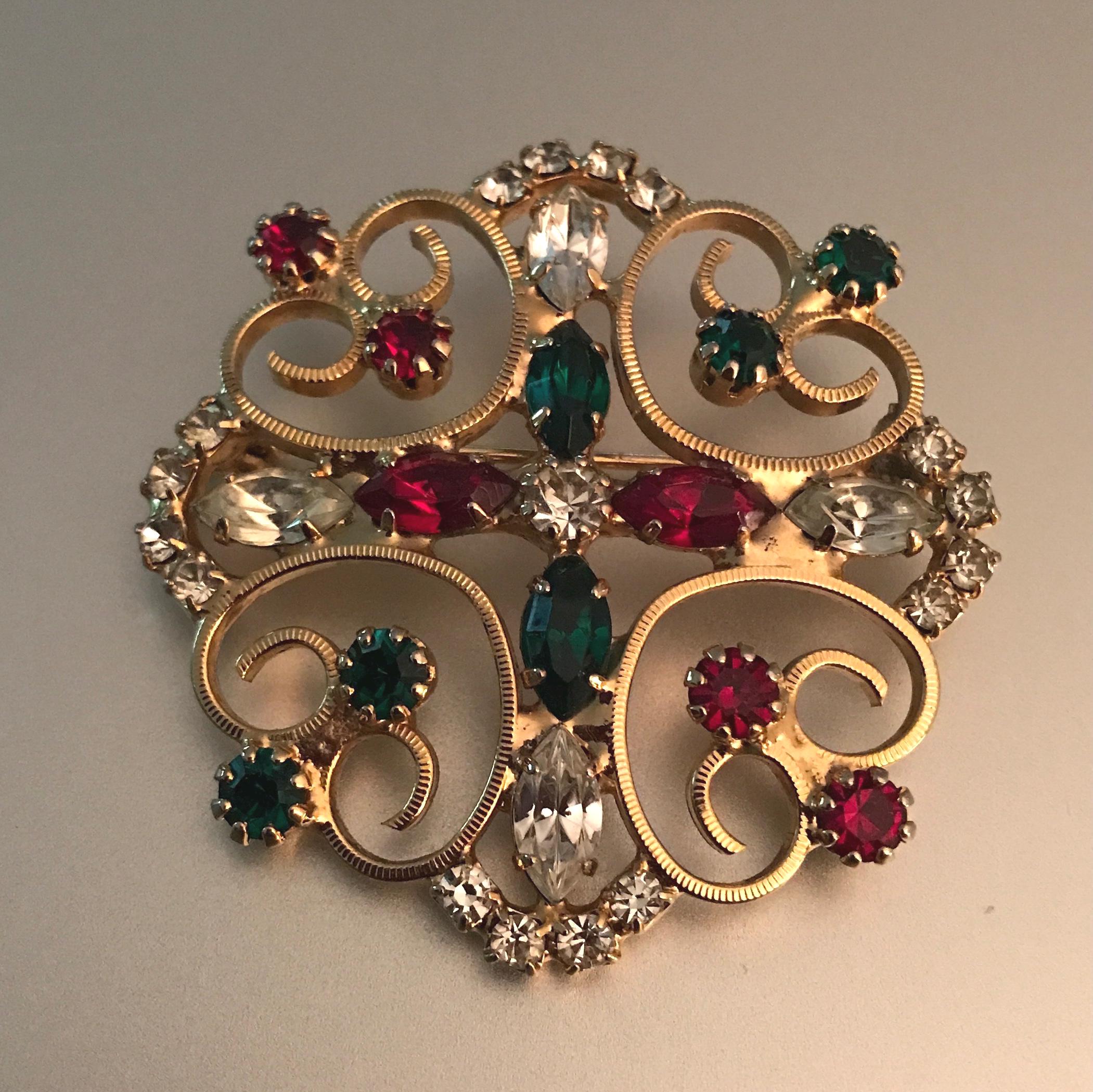 ヴィンテージ ビクトリア朝の透かし彫りの華やかな複数の色と形の