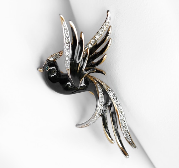 ヴィンテージ品✨️ アメリカ製 VANITY フェニックス ブローチ Vintage phoenix bird brooch - Gem