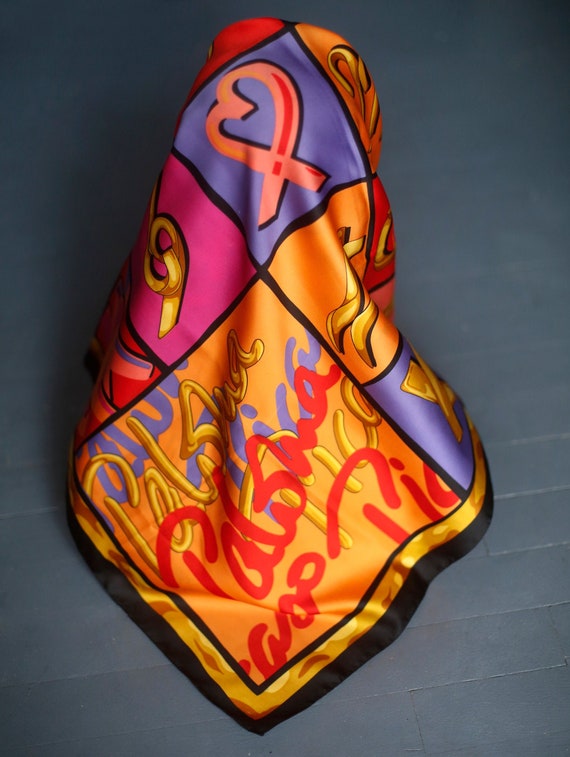 Real Vintage Very 1980s Paloma Picasso Pure Silk … - image 1