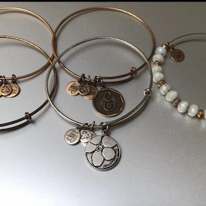 Alex and Ani Bangle Bracelets Lot of 5 Variety.