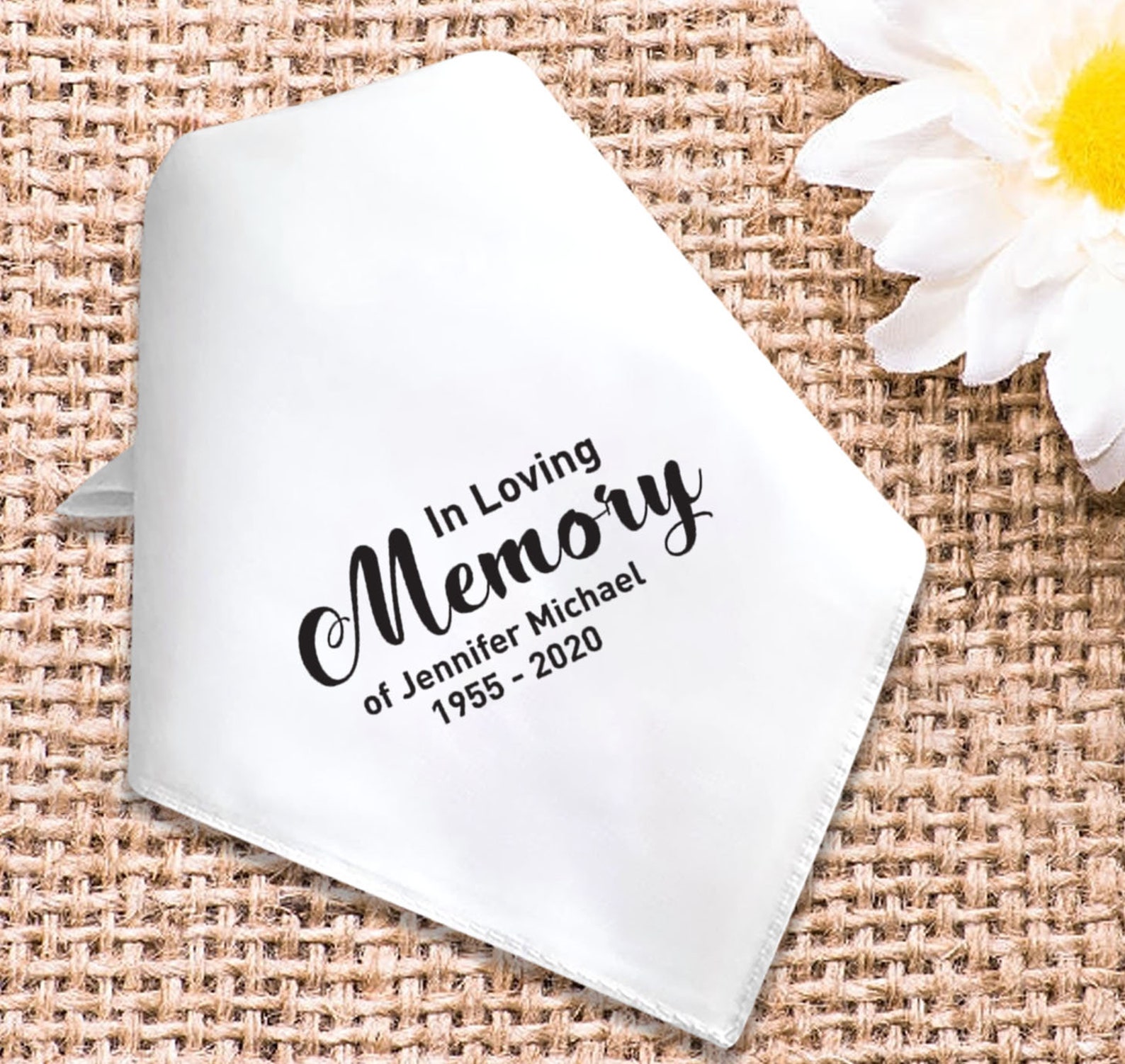 Memorial Gift Handkerchief Bereavement Gift In Loving | Etsy