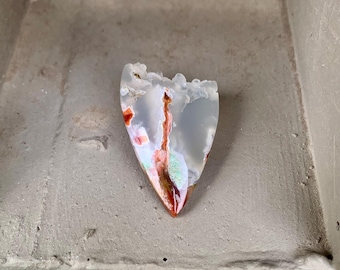 cabochon of borneo multicolor agate druzy