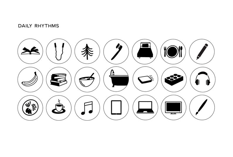 DAILY RHYTHMS – Routine Token Pack – Modern Schedule for Kids – Neutral ...