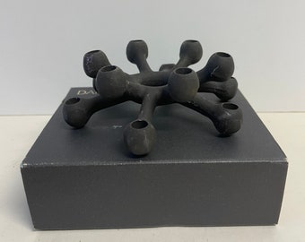 Danish Mid-Century Quistgaard cast iron spider candle holder for taper candles