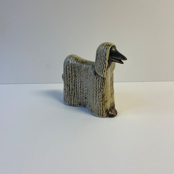 Lisa Larsson Afghan stoneware dog