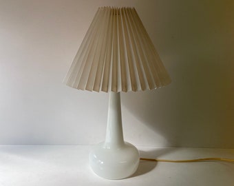 Le Klint white opaline table lamp