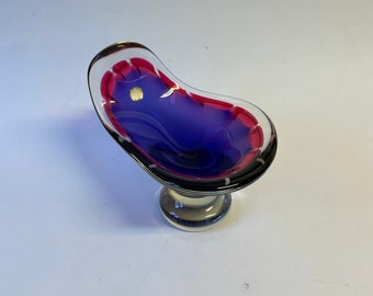 Paul Kedelv Flygsfors coquille glass object / bowl