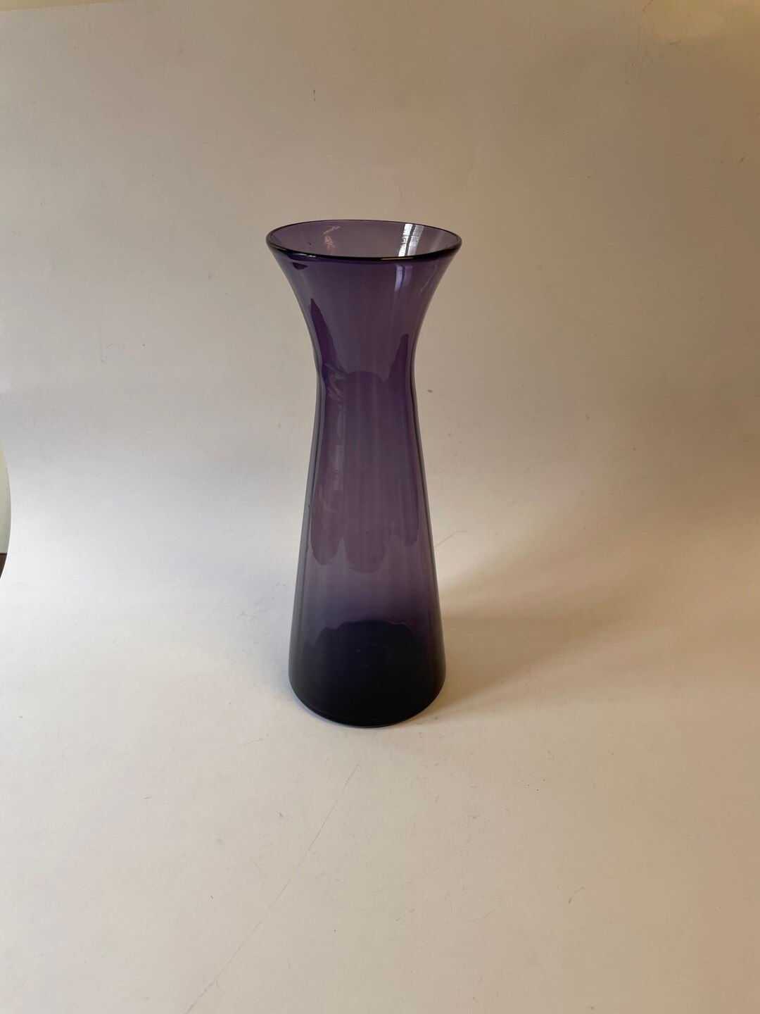 Tall Purple Hyacinth / Bulb Forcing Vase With Optical Pattern Etsy
