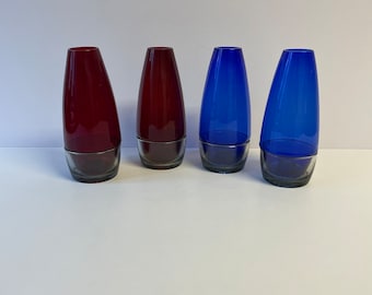 Coloured glass hurricanes Per Lütken, Holmegaard