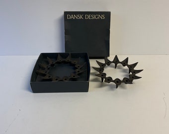 Dansk Designs Jens H Quistgaard cast iron candle holder for 12 tiny tapers