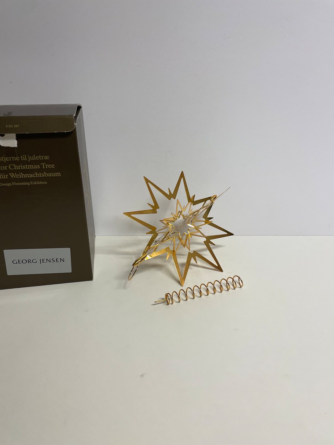 Jensen Large Gilded Star Christmas Tree Topper Etsy