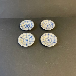 Tiny Royal Copenhagen blue fluted plates