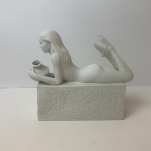 Royal Copenhagen biscuit Zodiac figurine Christel Aquarius