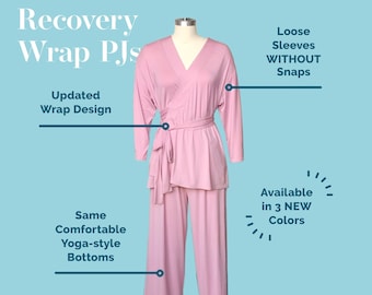 Mastectomy Pajamas (Alt. to Hospital Gown), Great Hysterectomy Gift for Patient, Post Surgery Gift for Women, Breast Cancer Care Package