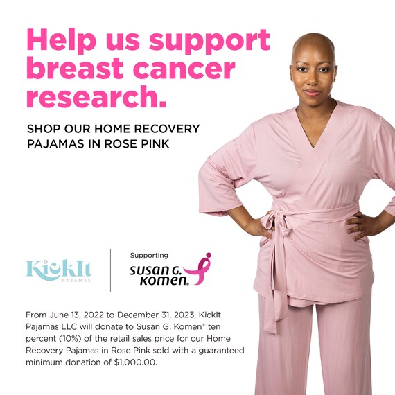 Luxurious Post Surgery Pajamas with Snap Sleeves and Mastectomy