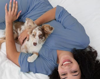 Post OP Pyjama, Pyjama Set für Brustkrebs, Hysterektomie, Chemo + PICC Access