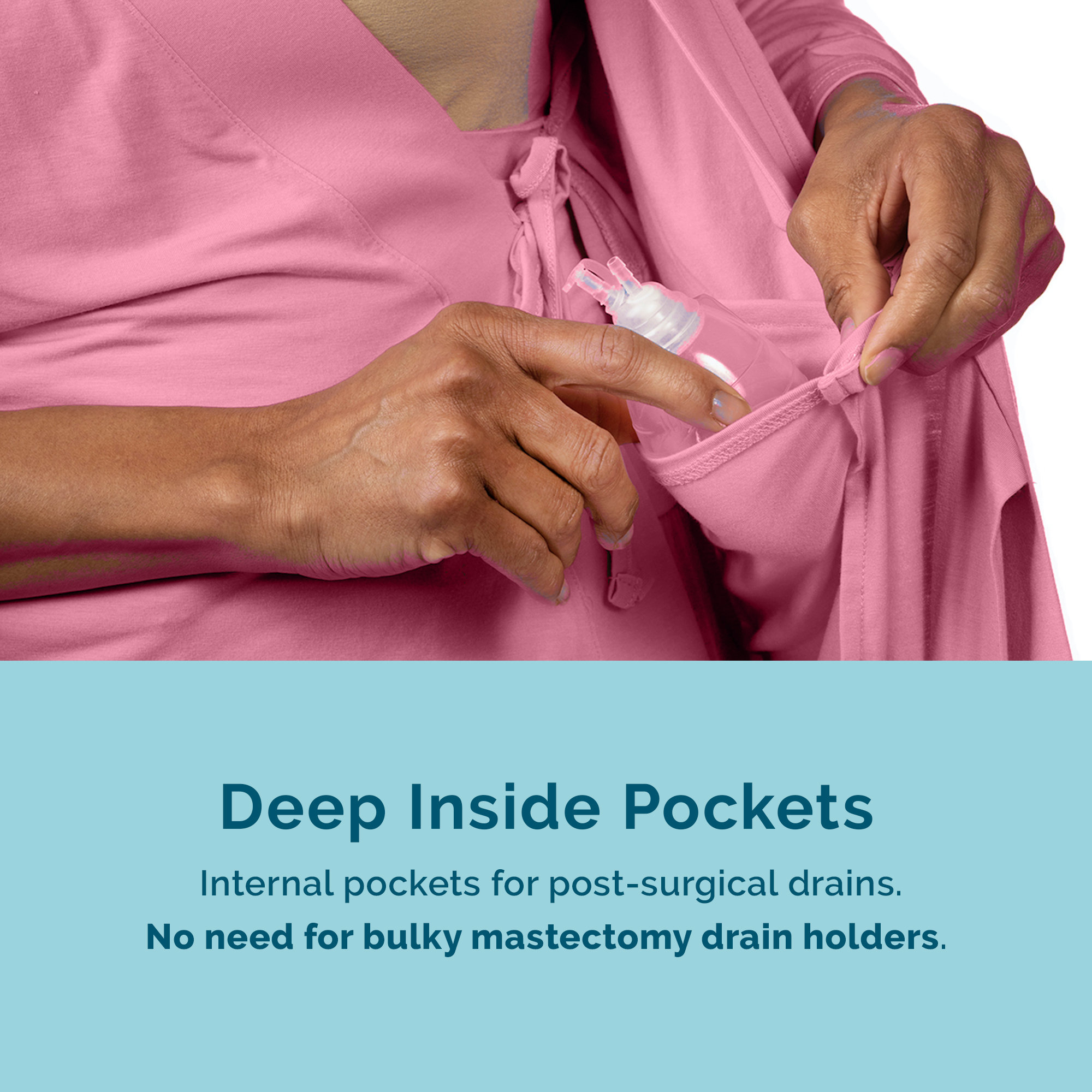 Women's Post Surgery Hospital Gown With Snaps for Easy Women's Post Surgery Hospital Gown With Snaps for Easy