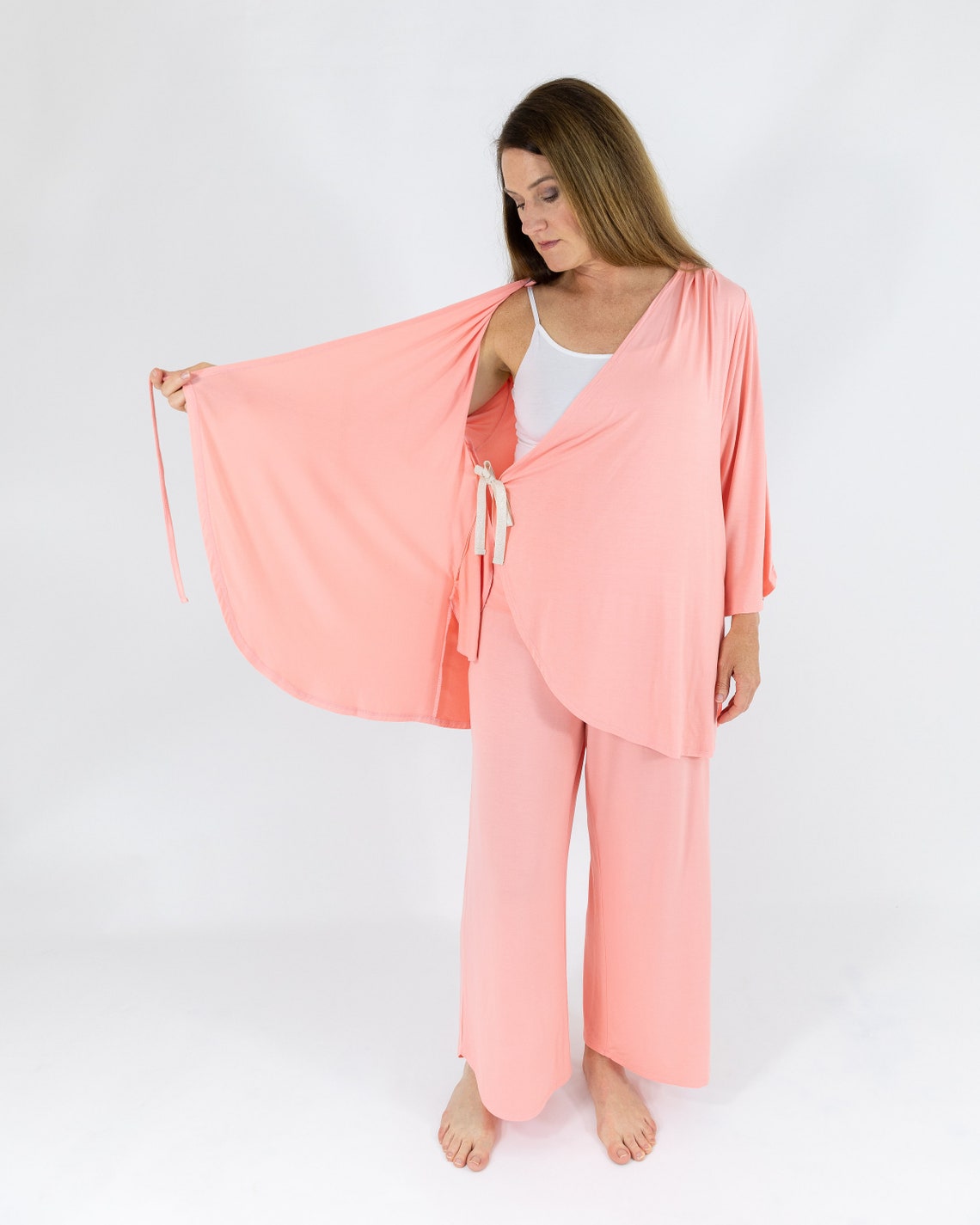 Post Surgery Recovery Pajamas Hospital Gown with Snaps IV Etsy