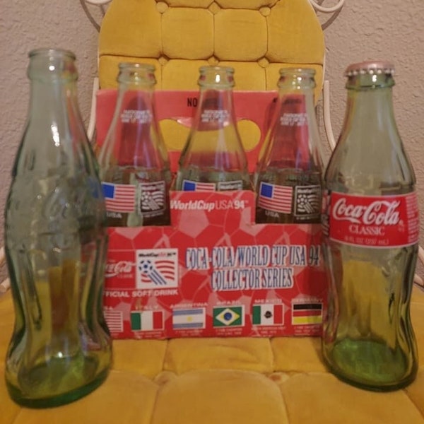 Antique Coke Bottles- World Cup Mixed Lot