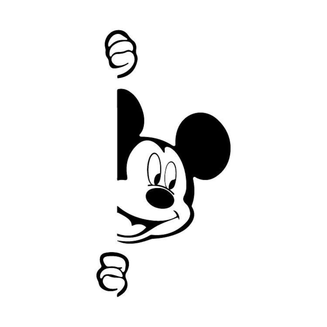 Mickey Mouse Peeking Svg Free Disney Svg Mickey Svg Instant Download