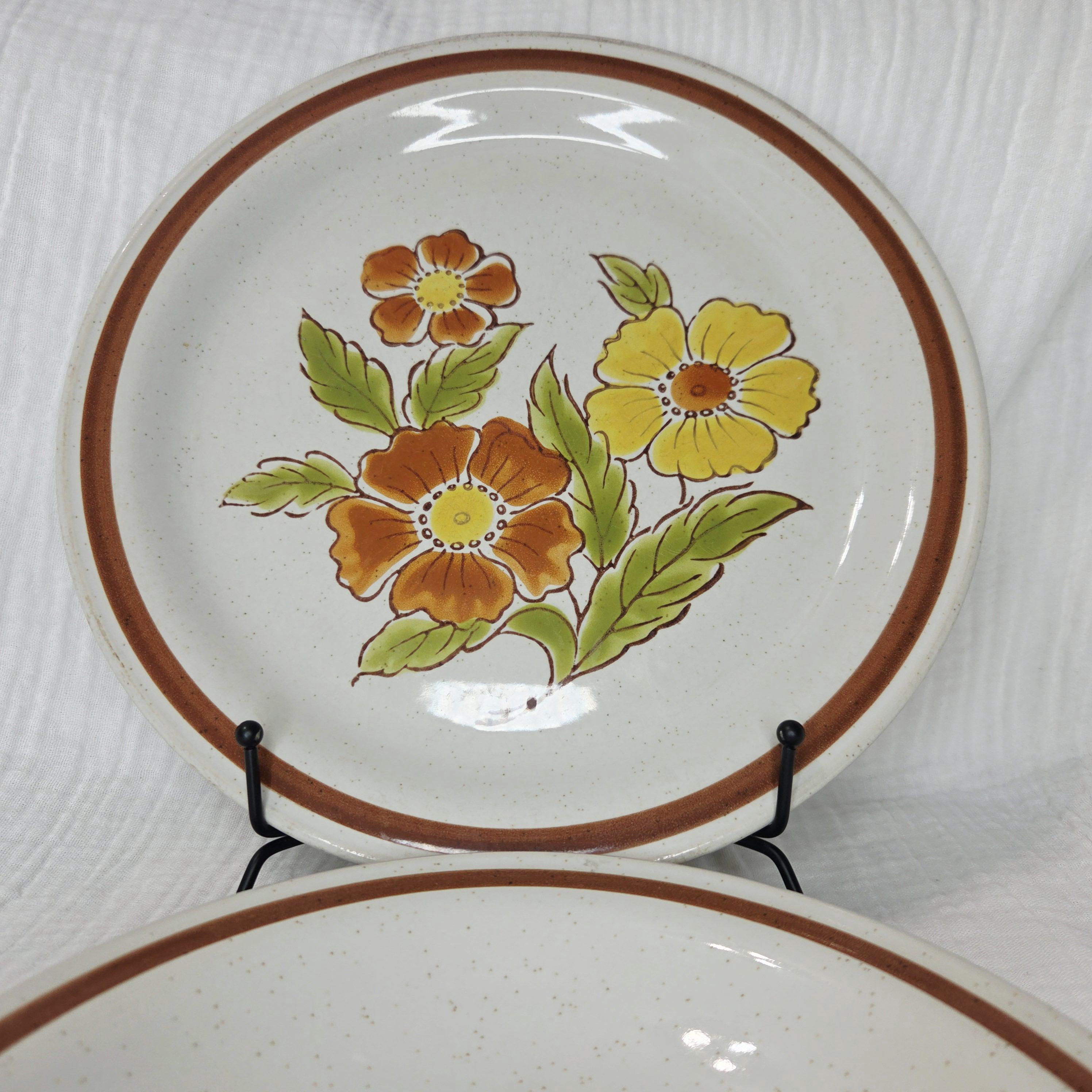 * antique plate ❀ 濃淡が美しい ボタニカル柄 プレート Vintage Floral Japanese Stoneware - Etsy - Page 3